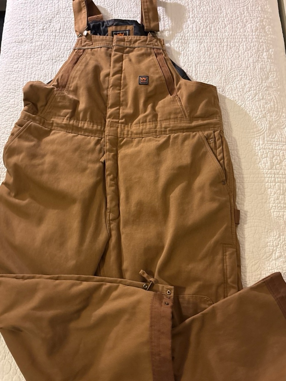 Walls Brown Cargo Bib Pants